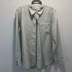 GAP Linen Striped Button Down Shirt